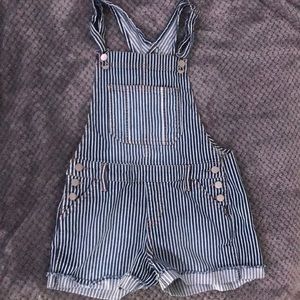 Denim Overall Shorts